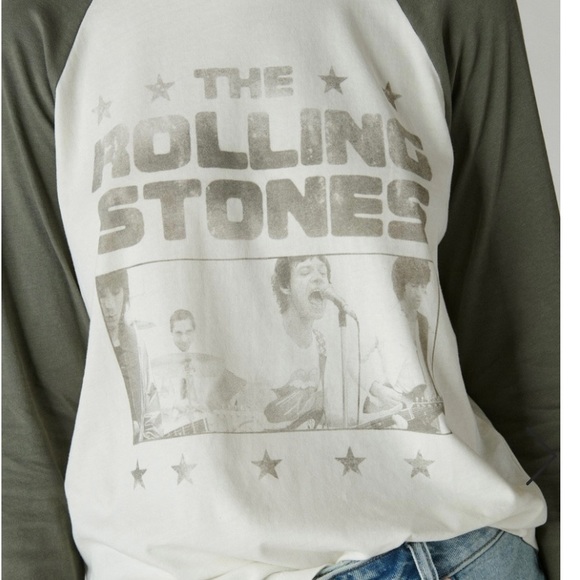 NWT Lucky 🍀 Brand Rolling Stones Ticket Raglan Tee‎ - Picture 3 of 5